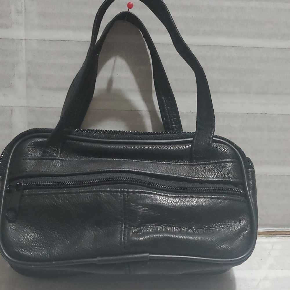 Black Leather Mini Bag
